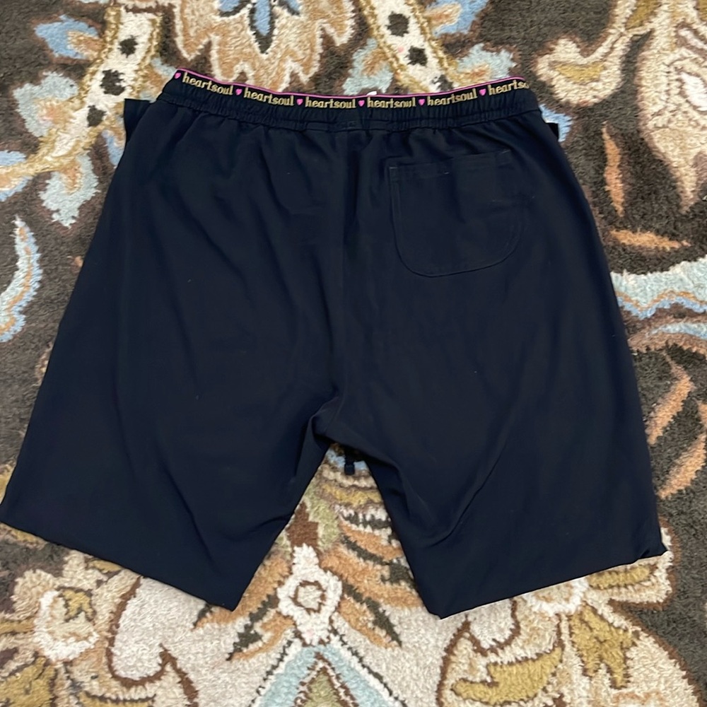 Heart soul black scrub pants